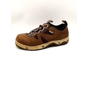 Rocky‎ Sneakers Womens 480 Brown 8 Leather Safety Work Shoes Hard Toe Non Slip